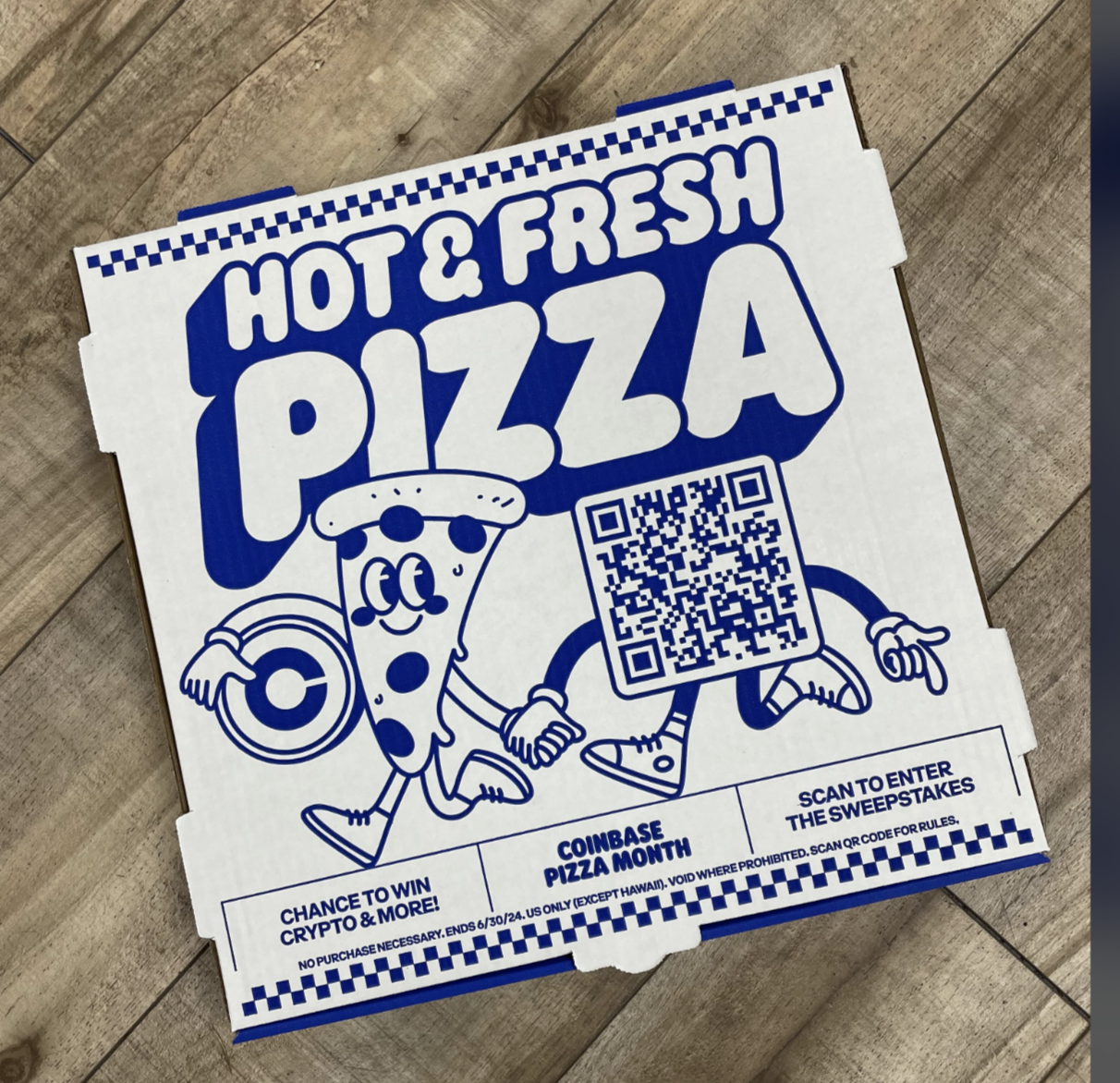Coinbase Pizza Boxes