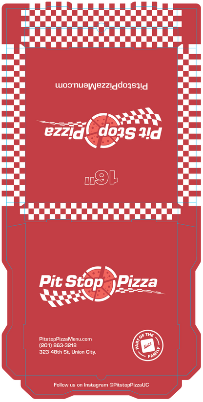 Pitstop Pizza Custom Boxes