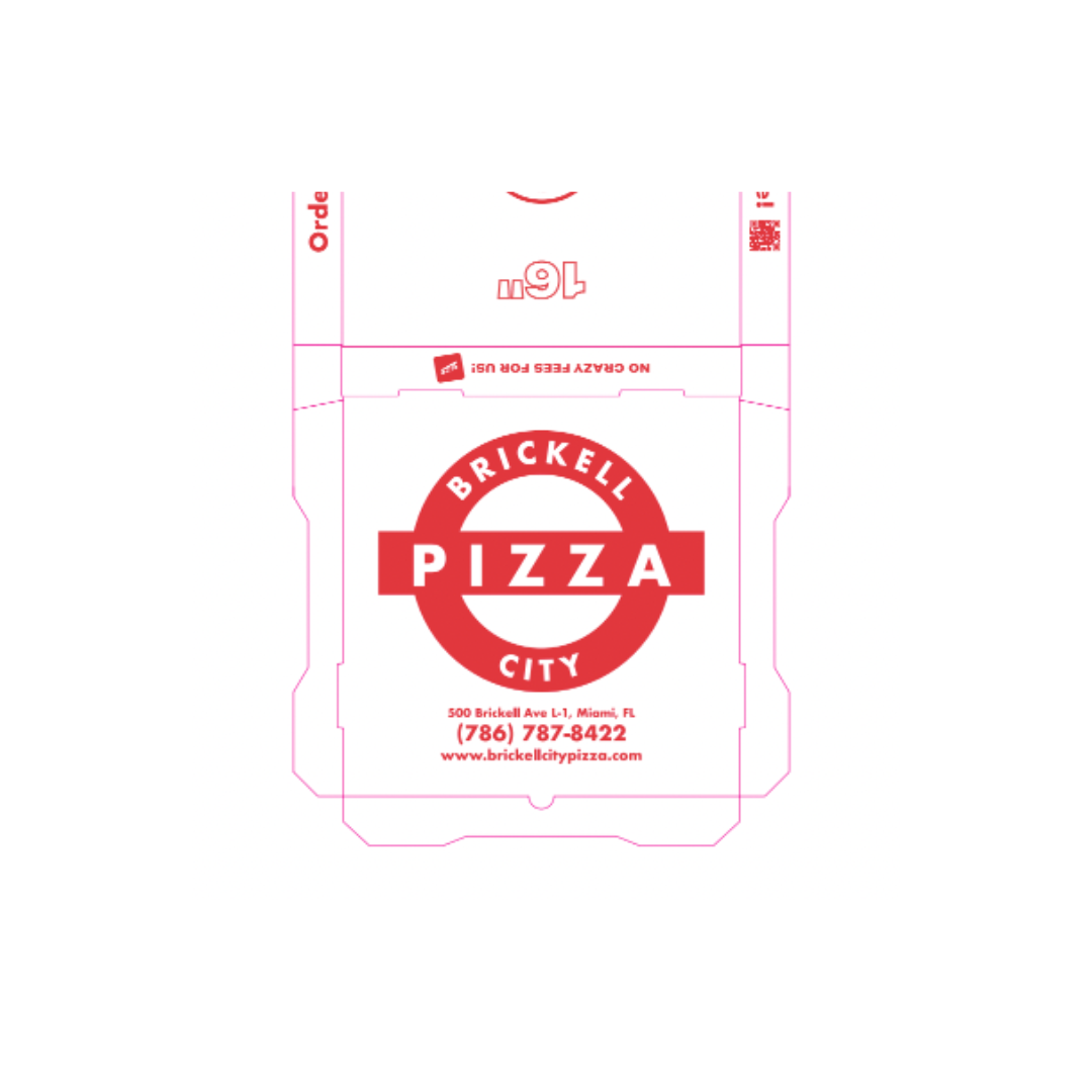 BRICKELL CITY PIZZA CUSTOM PIZZA BOXES