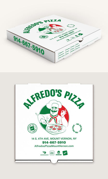 ALFREDO'S PIZZA CUSTOM BOXES